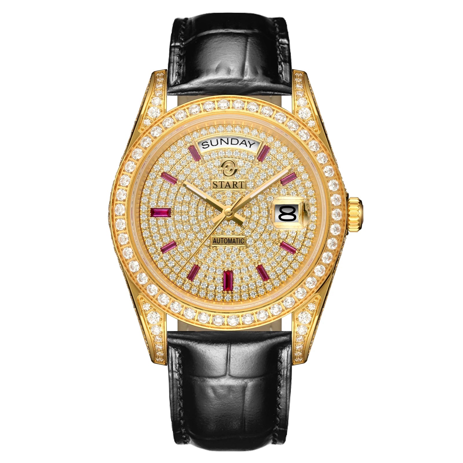 Montre Mécanique Automatique START Gypsophila Diamants Date & Semaine – CLEVI Paris