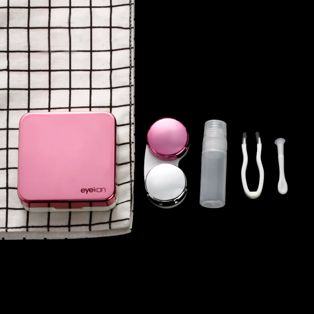 Boîtier à Lentilles de Contact Carré Portable | 17 Coloris | Voyage & Quotidien | Unisexe – CLEVI Paris