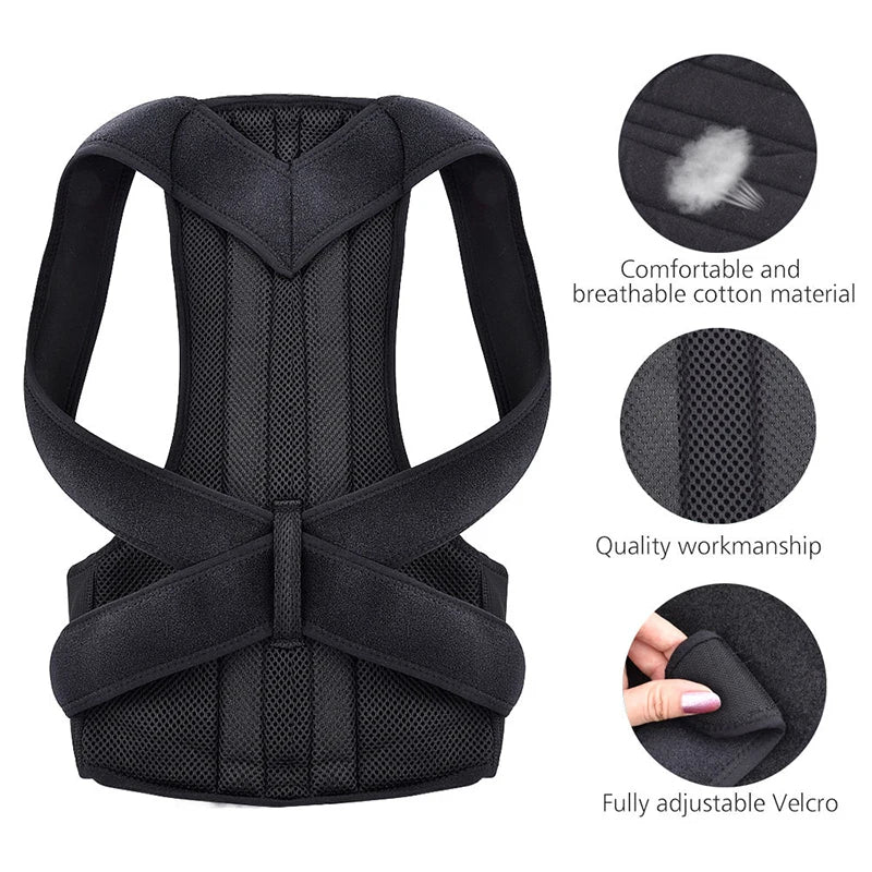Correcteur de Posture Haut du Dos – Soutien Clavicule & Épaules Homme Femme