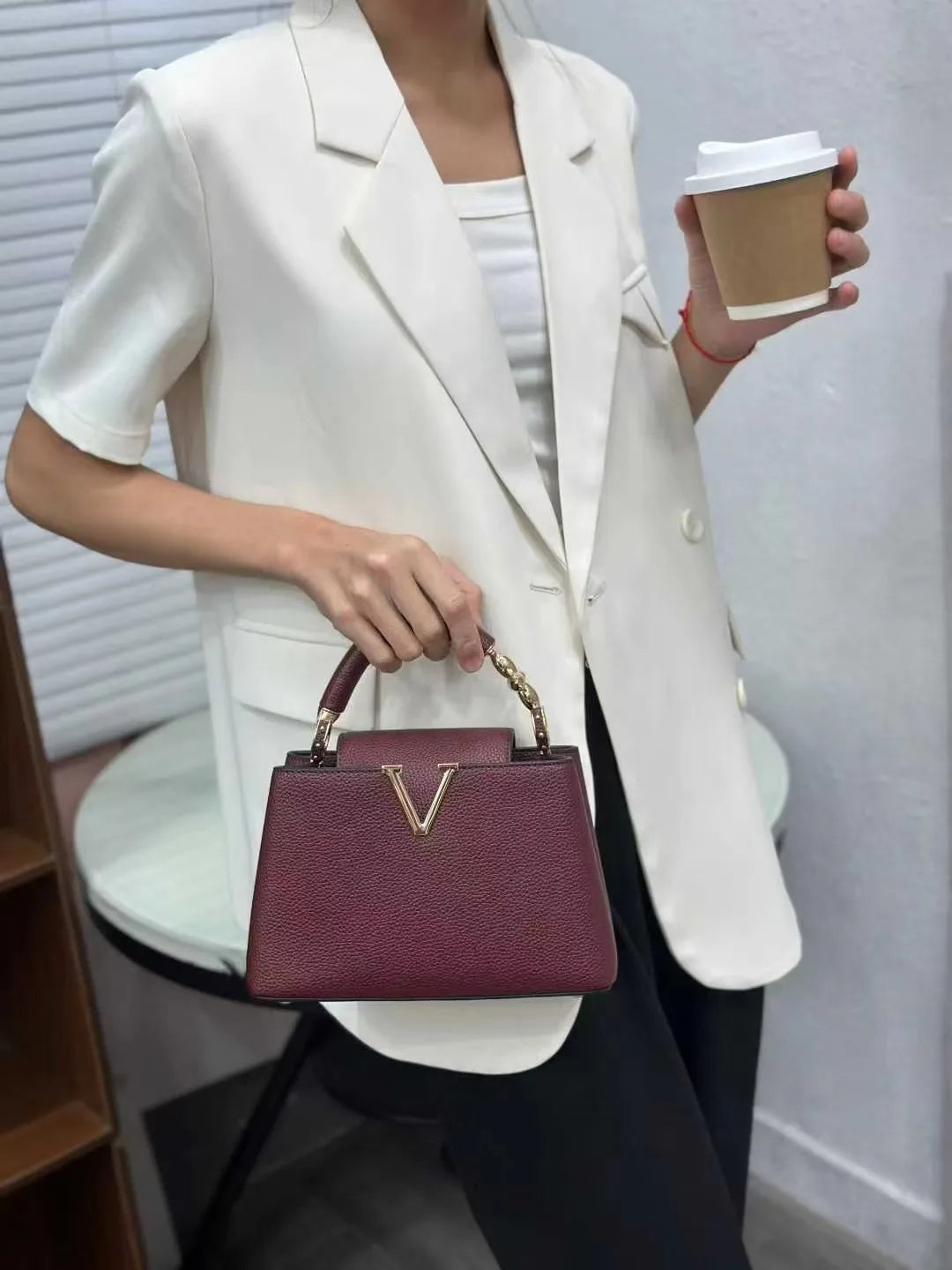 Sac Bandoulière Femme Tissu Tote Classique Élégant 8 Coloris – CLEVI Paris