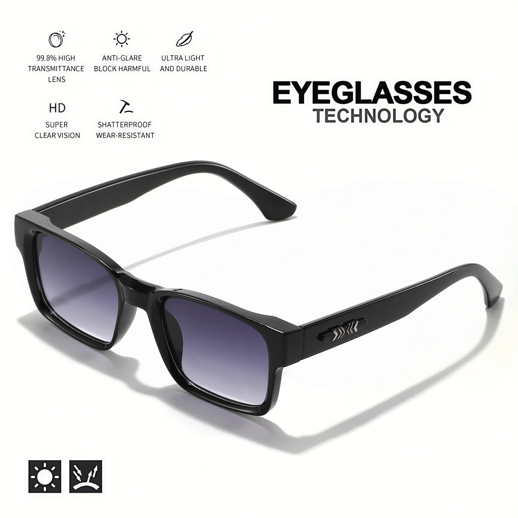 Lunettes de Soleil Rétro Punk Carrées UV400 Unisexe — CLEVI Paris
