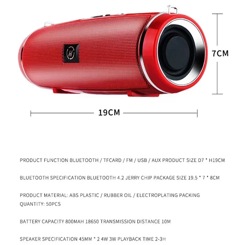 MouZYuan MINI2+ Enceinte Colonne Bluetooth 45W FM TWS Waterproof – CLEVI Paris