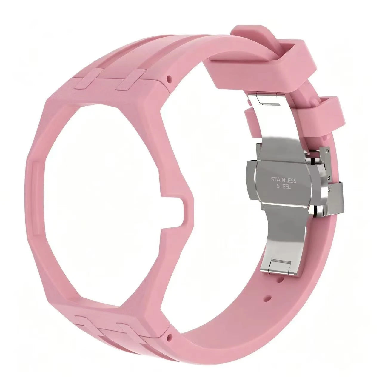 Kit Bracelet FKM + Boîtier Céramique Compatible Swatch x AP Royal Oak Boucle Déployante – CLEVI Paris