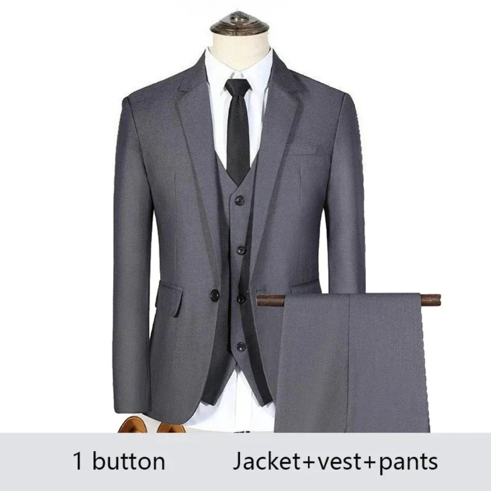 Costume Homme Élégant 2-3 Pièces Blazer Stretch Mariage – CLEVI Paris