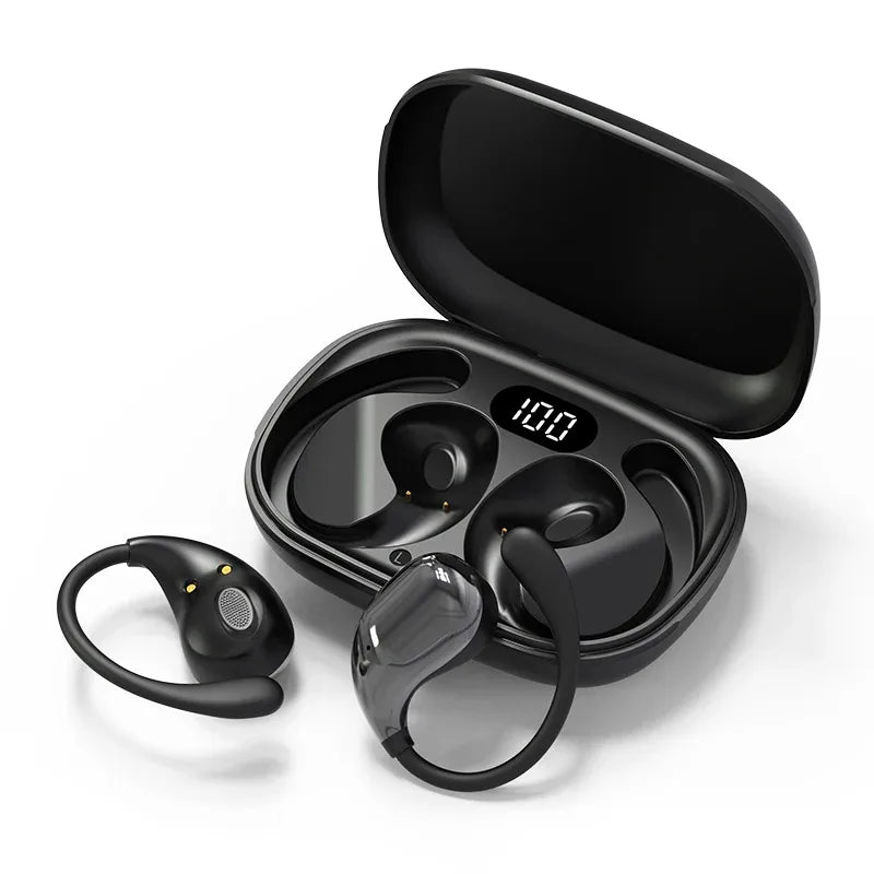 Écouteurs Open-Ear KEBIDUMEI Bluetooth 5.4 LED Tactile – CLEVI Paris
