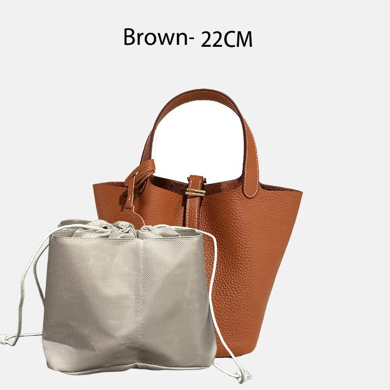 Sac Seau Femme Cuir Véritable Vache 2 Tailles 50+ Coloris Quincaillerie Argentée ou Dorée – CLEVI Paris