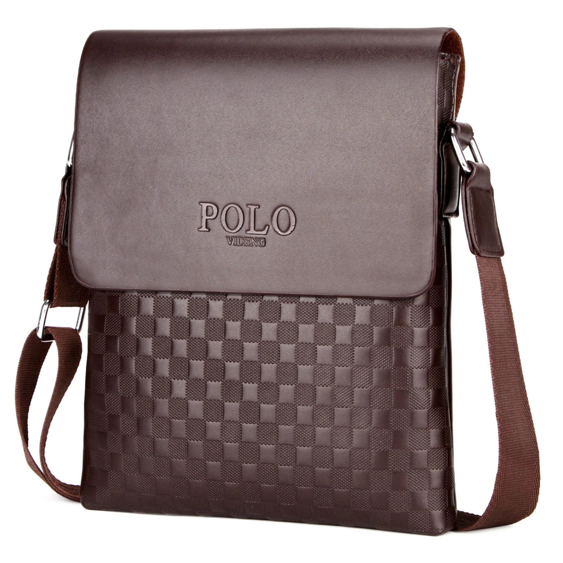 Sac Bandoulière Homme Carreaux Casual Crossbody Compact – CLEVI Paris