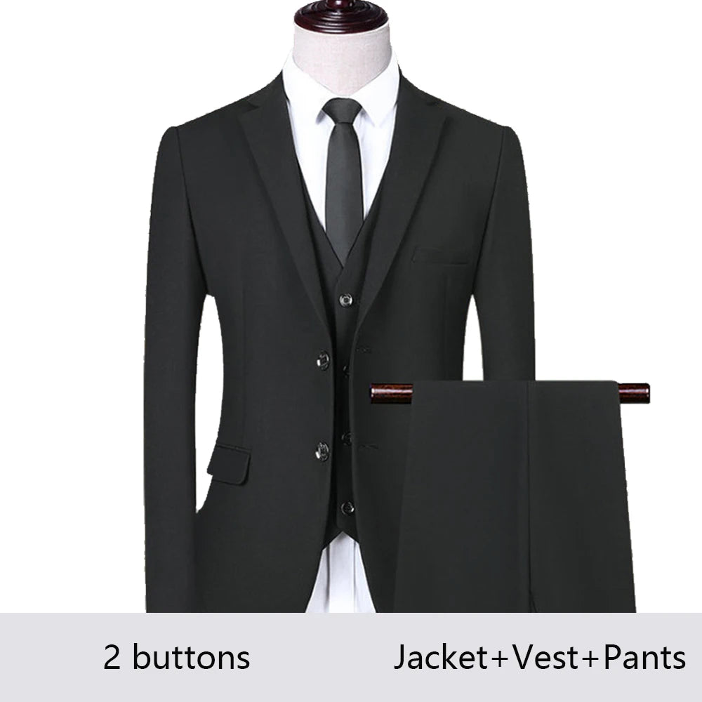 Costume Homme Élégant 2-3 Pièces Blazer Stretch Mariage – CLEVI Paris