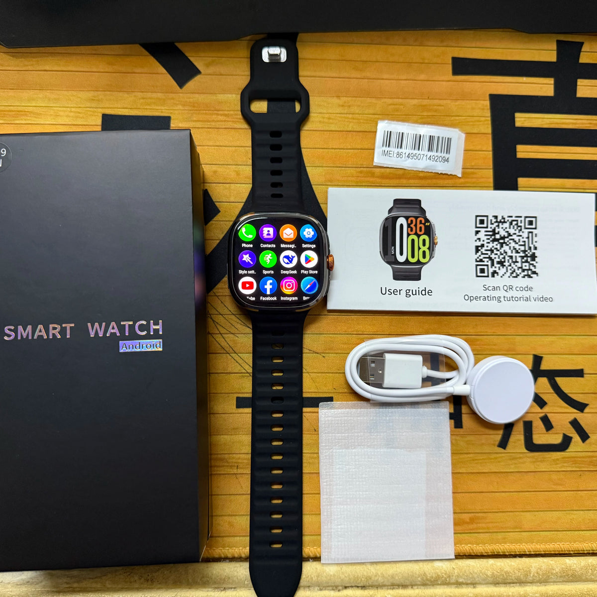 Montre 4G Android Caméra 180° Empreinte 512Go GPS – CLEVI Paris