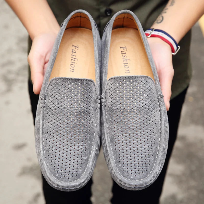 Mocassins Homme Cuir Vache Véritable Ajouré Slip-On Respirant Conduite Casual EU 38-44 TOGEE See – CLEVI Paris