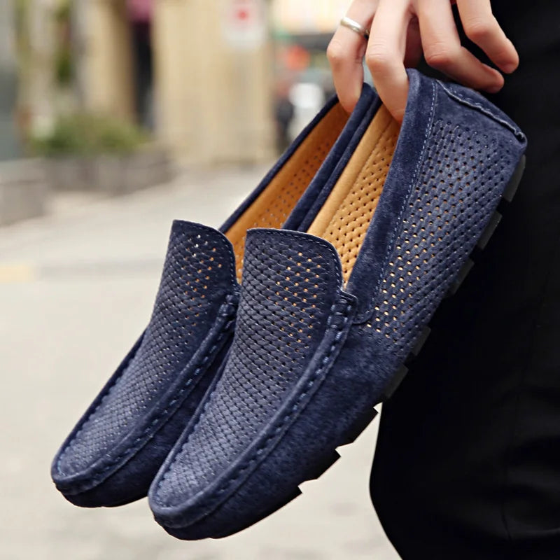 Mocassins Suède Homme Respirants Casual – CLEVI Paris