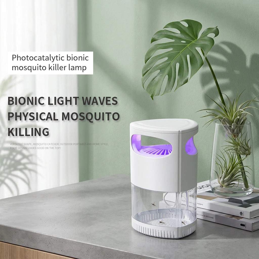 Lampe Anti-Moustiques UV Lumière Violette | Aspiration Puissante USB Silencieuse Intérieur – CLEVI Paris