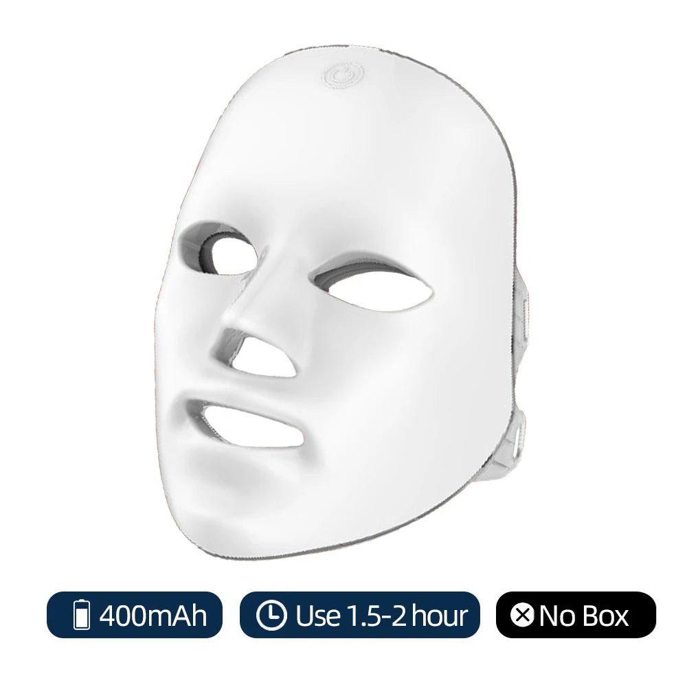 Masque LED Visage 7 Couleurs | Photothérapie Anti-Rides, Anti-Acné & Éclat
