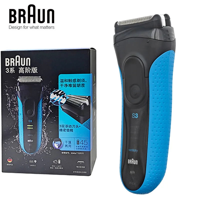 Rasoir Électrique Braun Series 3 ProSkin 3040s – Wet & Dry, Homme