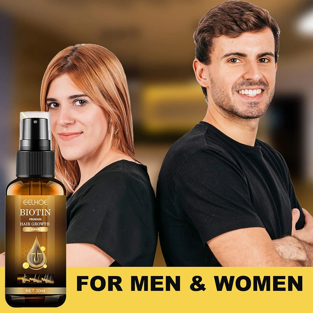 Spray Anti-Chute Capillaire à la Biotine – Soin Cuir Chevelu, Repousse & Épaississement 30ml