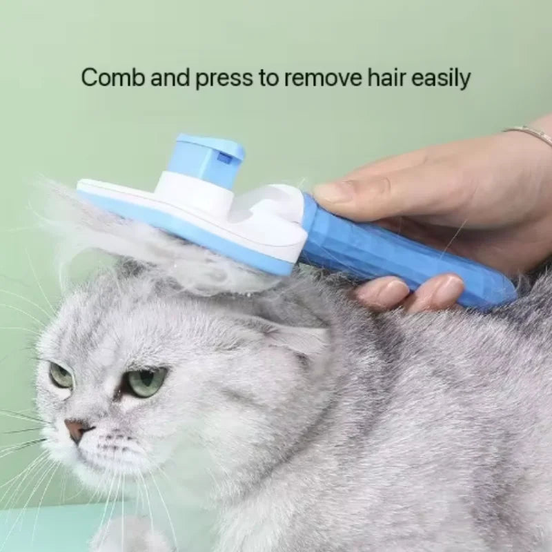 Brosse Auto-Nettoyante Chien & Chat Massage & Démêlage — CLEVI Paris