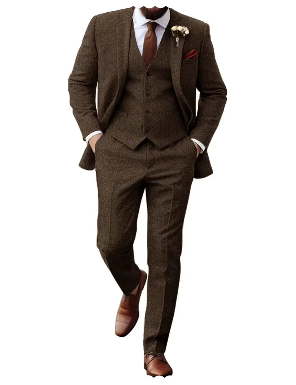 Costume homme 3 pièces à chevrons – CLEVI Paris