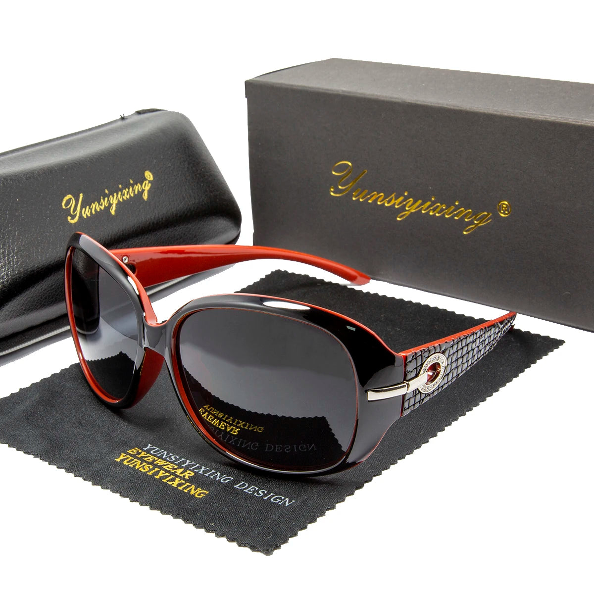Lunettes de Soleil Papillon Polarisées UV400 Grande Monture Femme Vintage – CLEVI Paris