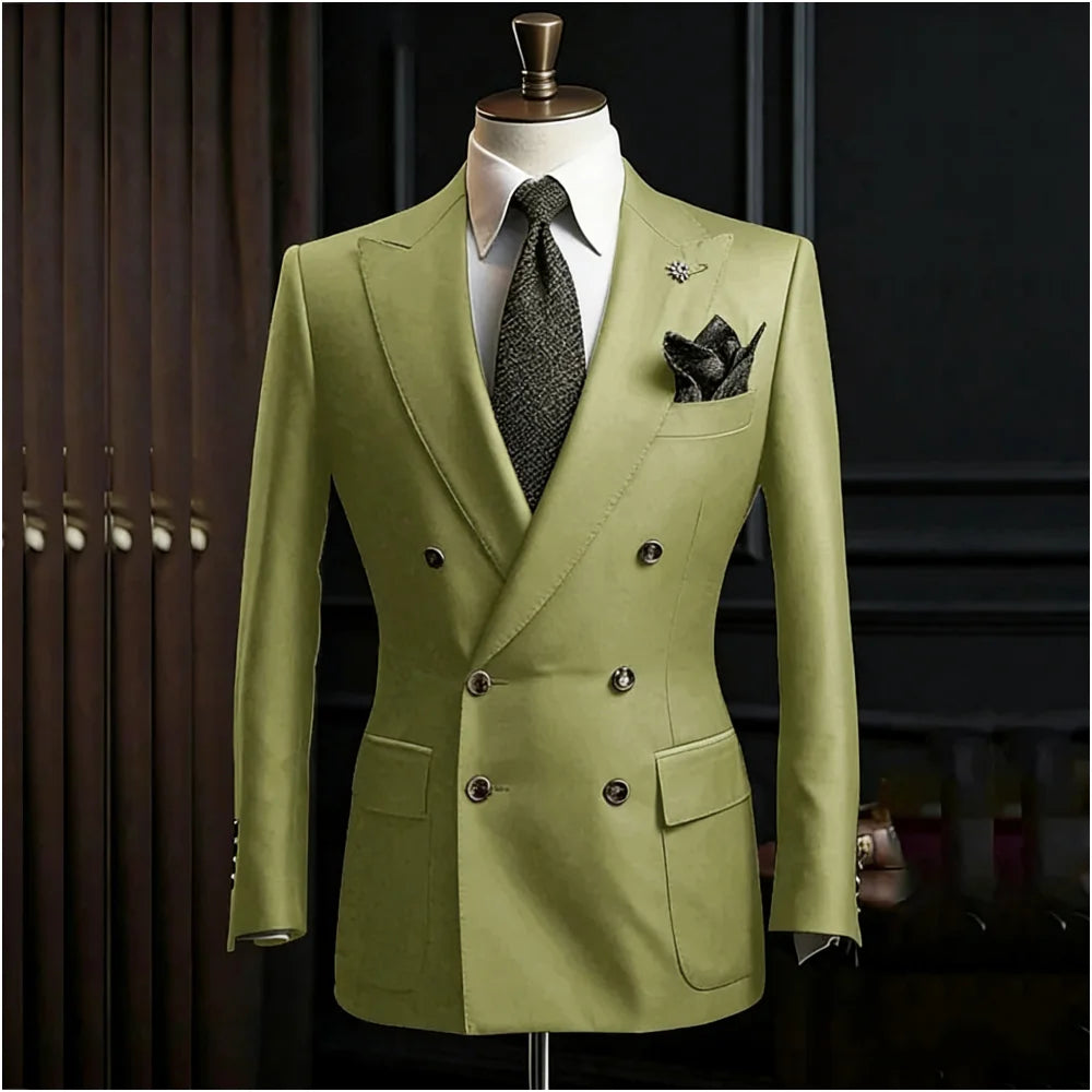 Costume homme 2 pièces à double boutonnage – CLEVI Paris