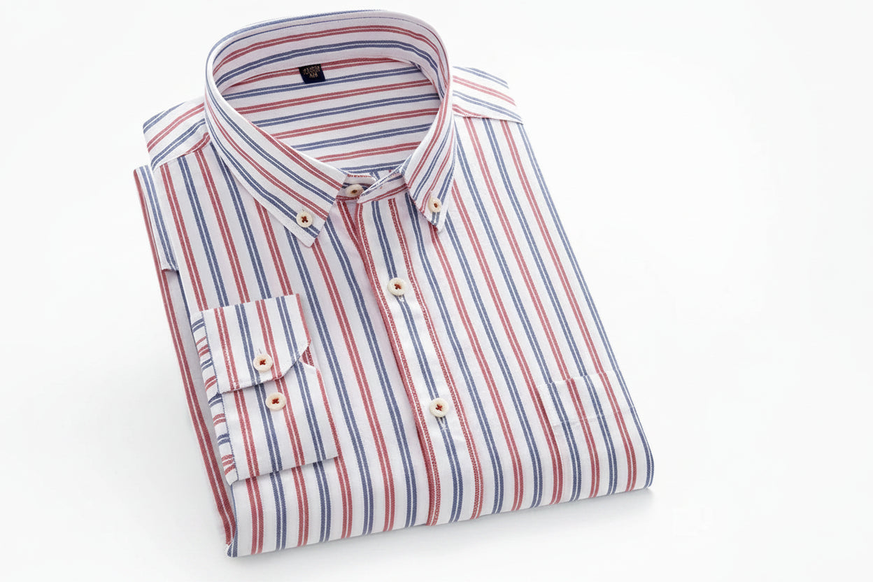 Chemise Homme Oxford Manches Longues Coton Slim Fit – CLEVI Paris
