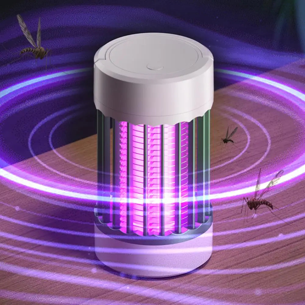 Lampe Anti-Moustiques UV 365nm 1200mAh USB Choc Électrique 360° Chambre & Camping – CLEVI Paris