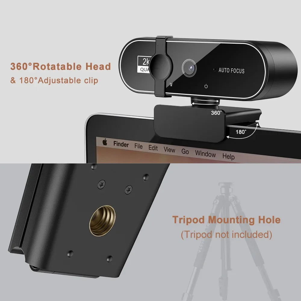 Webcam 4K Streaming Autofocus Micro USB – CLEVI Paris