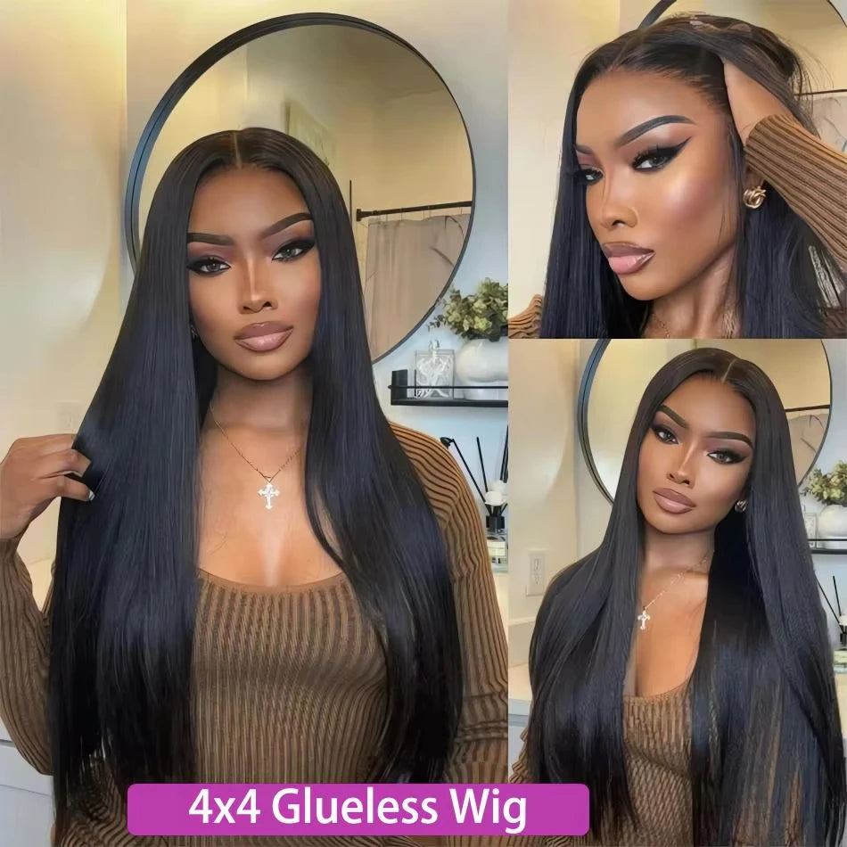 Perruque Glueless Cheveux Humains Brésiliens Remy — Lace HD 4x4 & 5x5, 200%-240% | CLEVI Paris