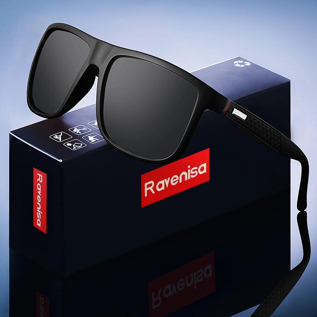Lunettes de Soleil Polarisées UV400 Rectangulaires Homme Conduite & Pêche – CLEVI Paris