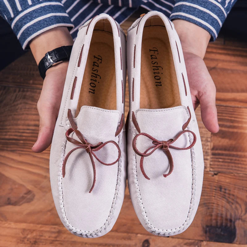 Mocassins Homme Suédé Vache Slip-On Conduite Confort Semelle Caoutchouc EU 38-47 TOGEE See – CLEVI Paris