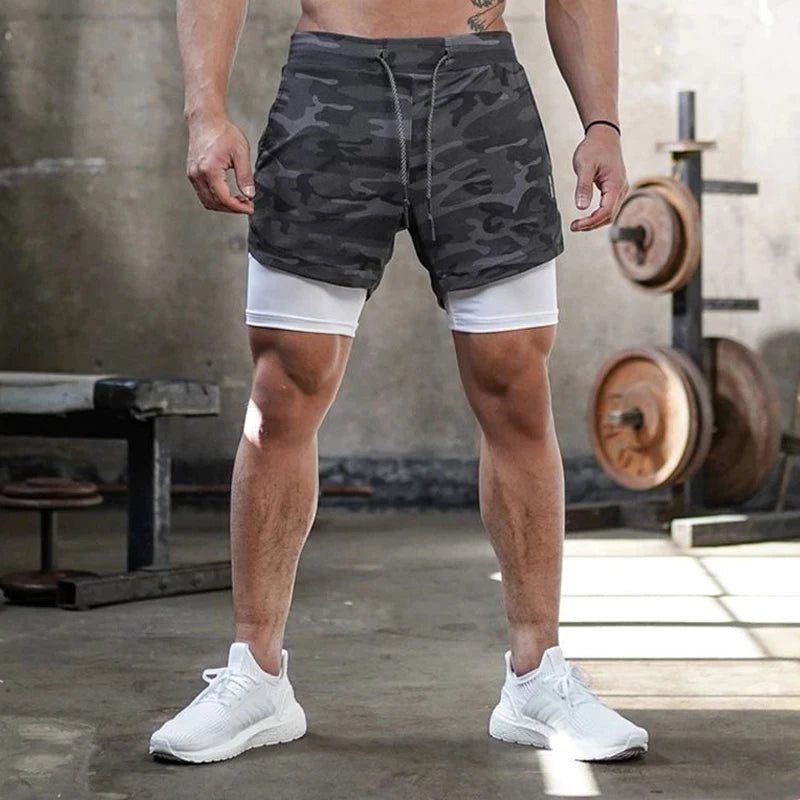 Short Running 2-en-1 Homme Polyester | Séchage Rapide, Gym & Fitness, 11 Coloris, Tailles M à XXXL – CLEVI Paris