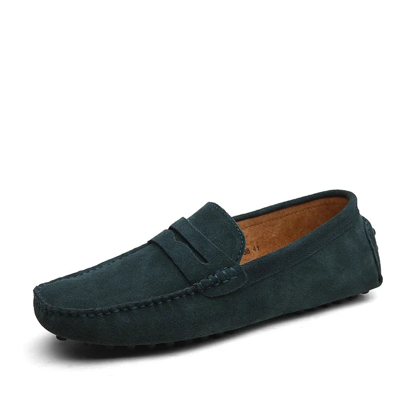 Mocassins Daim Véritable Homme Slip-On Respirants | 10 Coloris, Tailles 38-49 – CLEVI Paris
