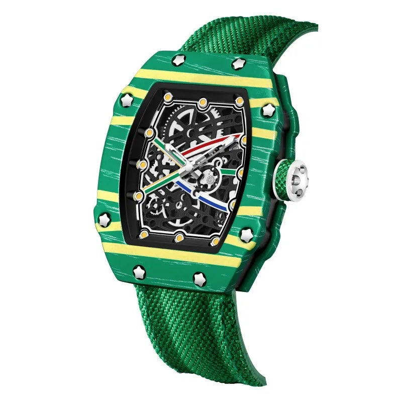 STARPERISH Montre Automatique Japonais Homme Tonneau Ultra-Fin Nylon Lumineux – CLEVI Paris