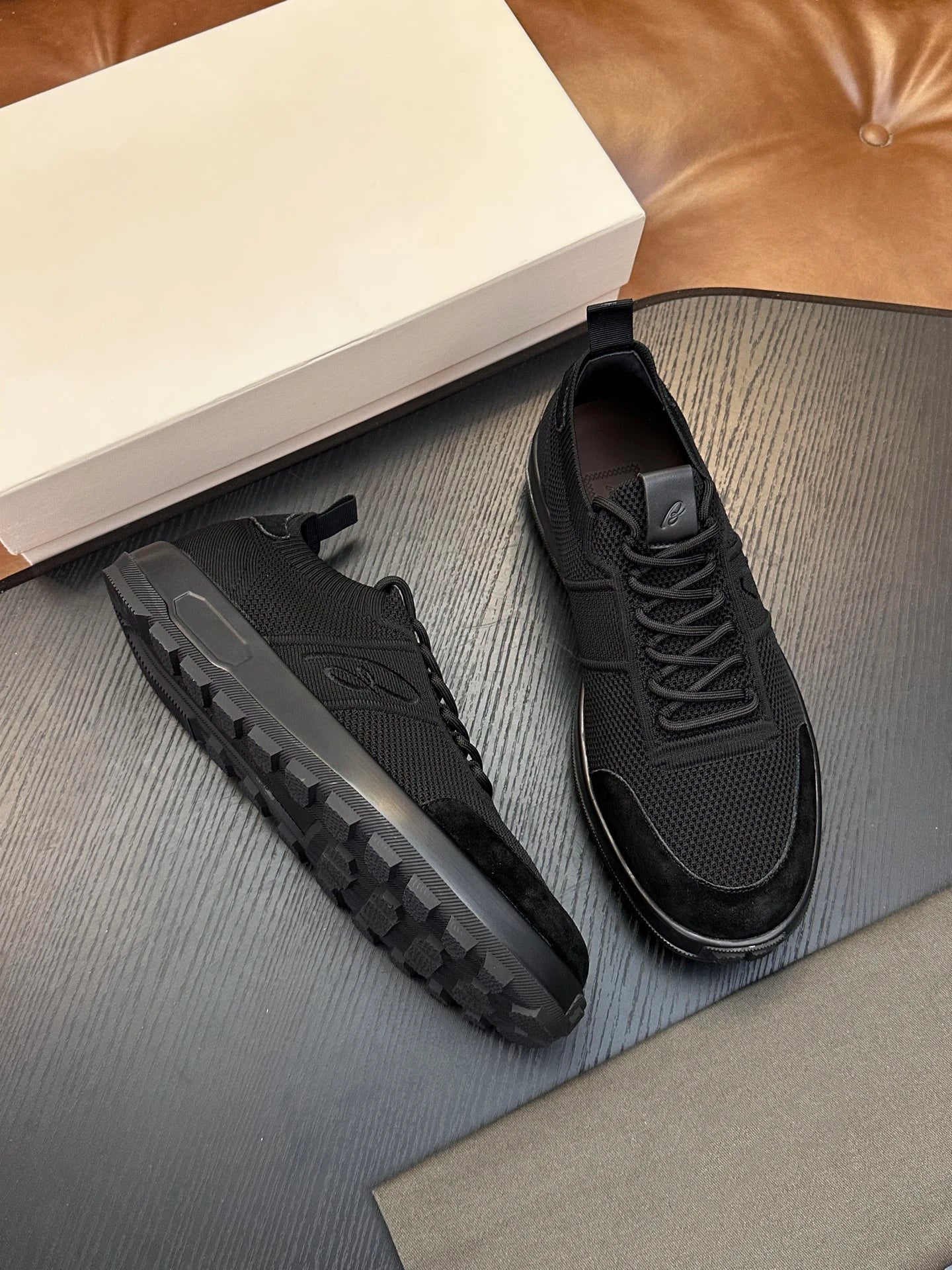 Sneakers Homme Cuir Véritable Imprimé Respirant Casual Sport EU 38-46 – CLEVI Paris