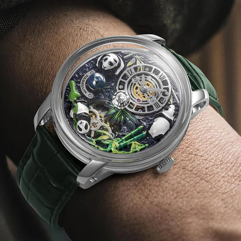 Montre Mécanique PINDU Panda Trésor National – CLEVI Paris