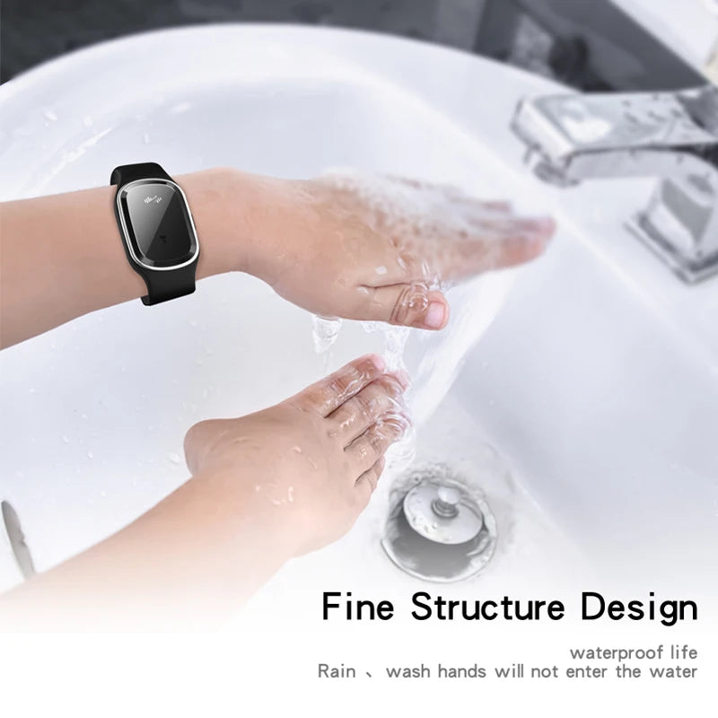 Bracelet Anti-Moustiques Rechargeable USB – Silicone Ajustable, Enfants & Adultes – CLEVI Paris