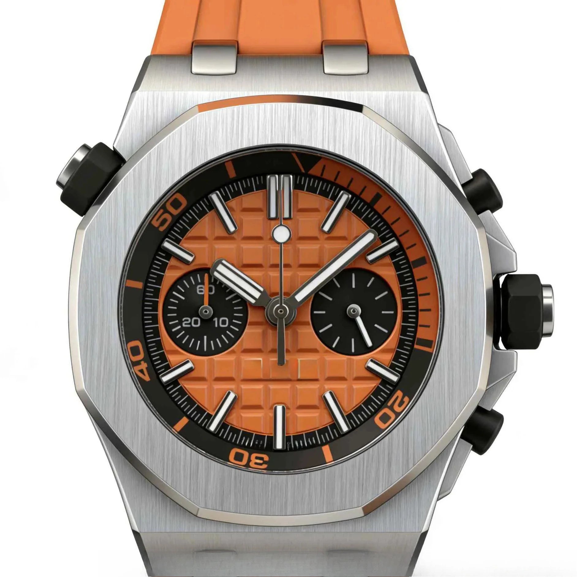 Montre Homme 42mm Acier 904L Mouvement Quartz Style Luxe – CLEVI Paris