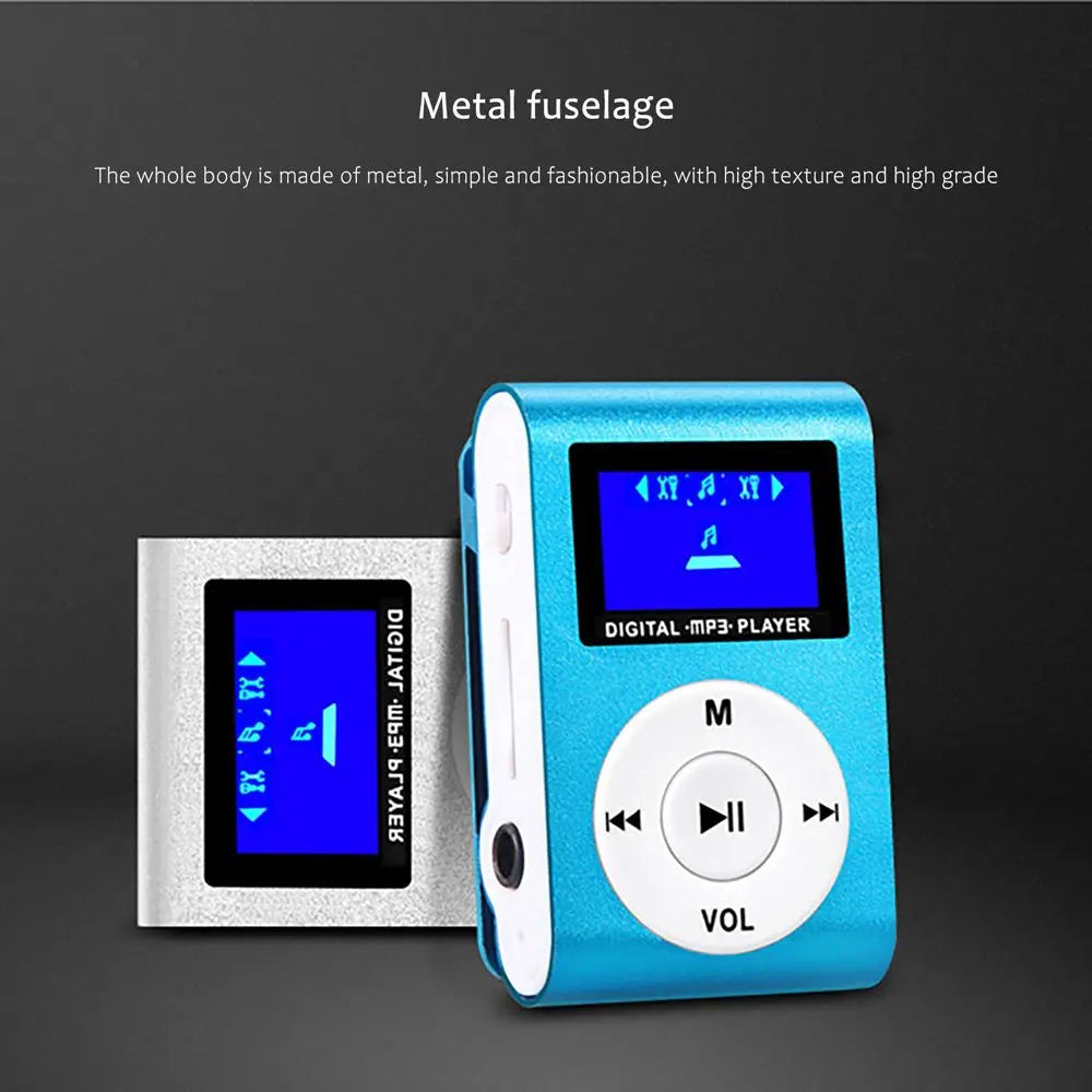 Throughpp Mini Lecteur MP3 Clip Métal LCD TF 32Go EQ 5 Modes Sport – CLEVI Paris