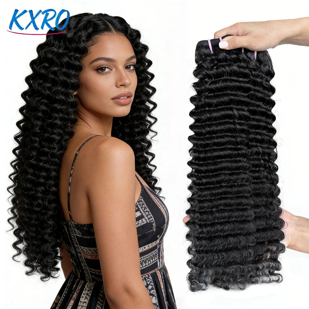 Extensions Cheveux Humains Brésiliens Remy Hair Body Wave Straight Deep Wave 1/3/4 Mèches 10-44 Pouces – CLEVI Paris