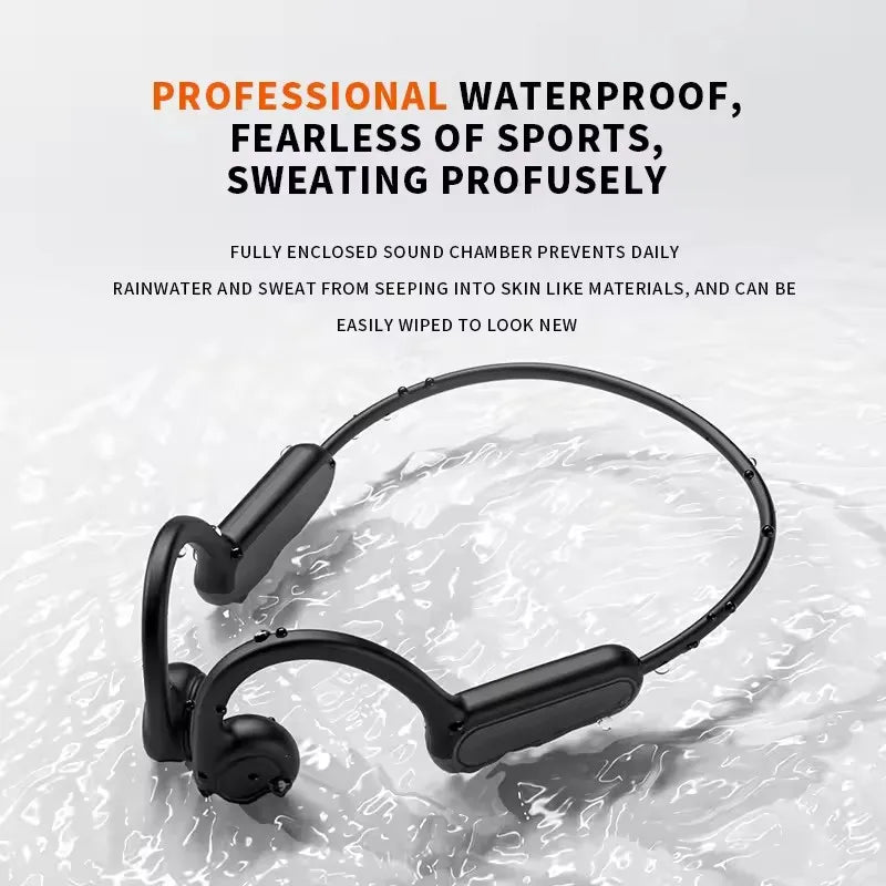 Casque à Conduction Osseuse Sport — Bluetooth 5.0, Micro, Waterproof | CLEVI Paris