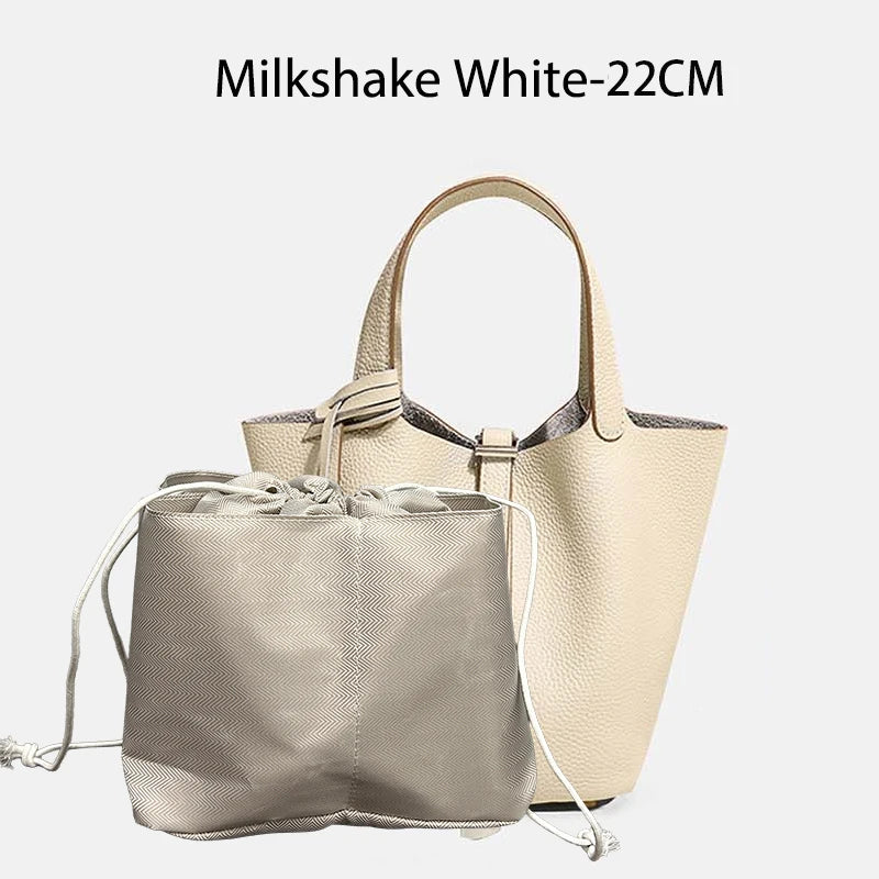 Sac Seau Femme Cuir Véritable Vache 2 Tailles 50+ Coloris Quincaillerie Argentée ou Dorée – CLEVI Paris