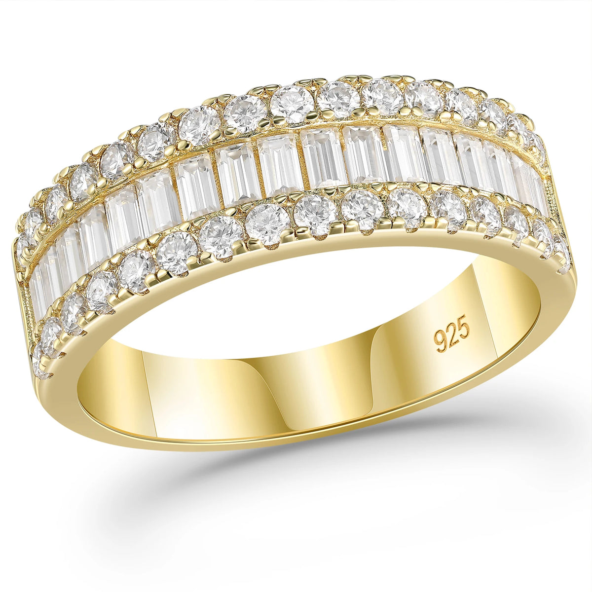Alliance Femme Moissanite D VVS1 GRA Serti Griffe Argent 925 – CLEVI Paris