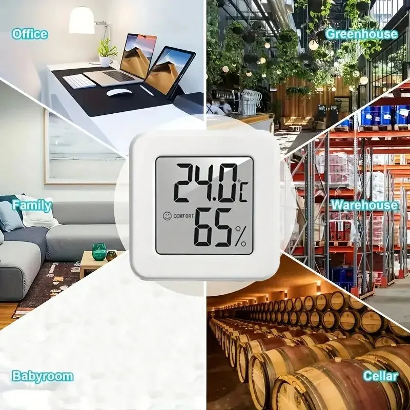 Thermomètre Hygromètre Digital Portable Affichage LCD Intérieur – CLEVI Paris
