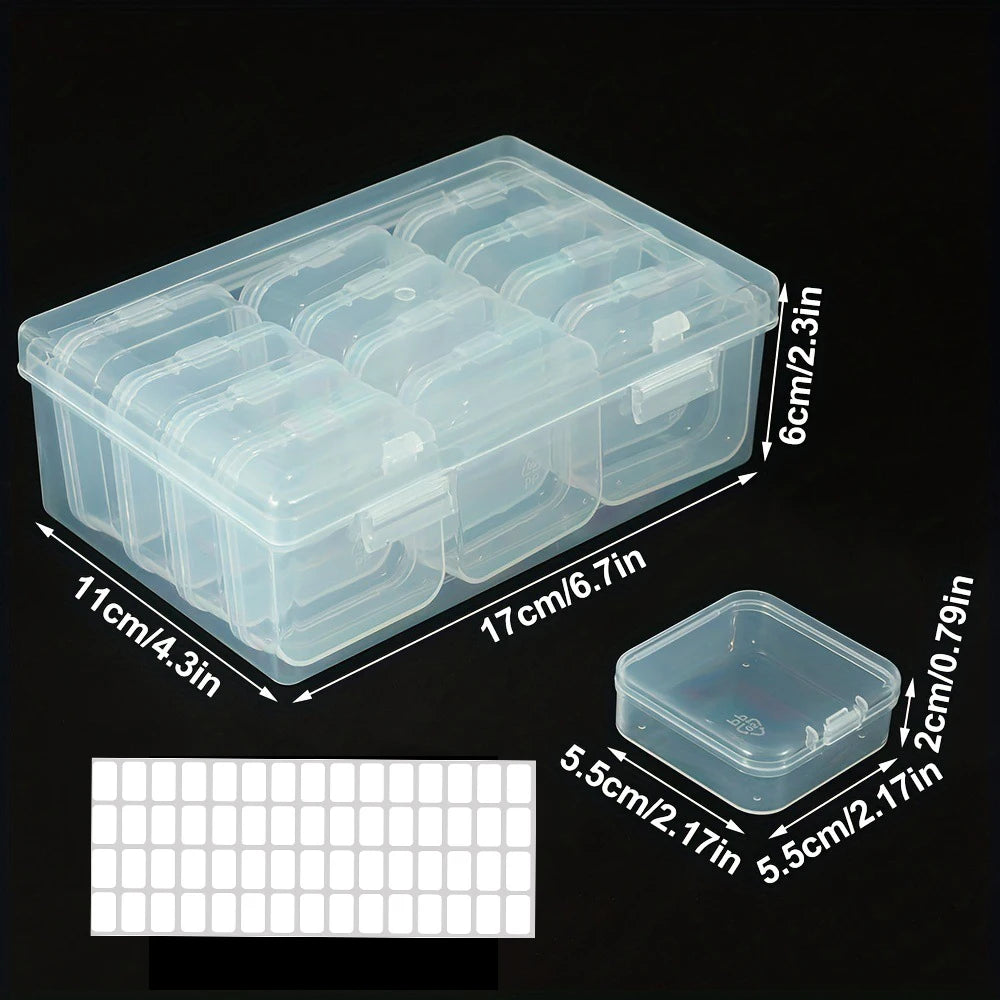 Boîte de Rangement Plastique Multi-Cases | Diamond Painting, Nail Art, Bijoux & Strass – CLEVI Paris