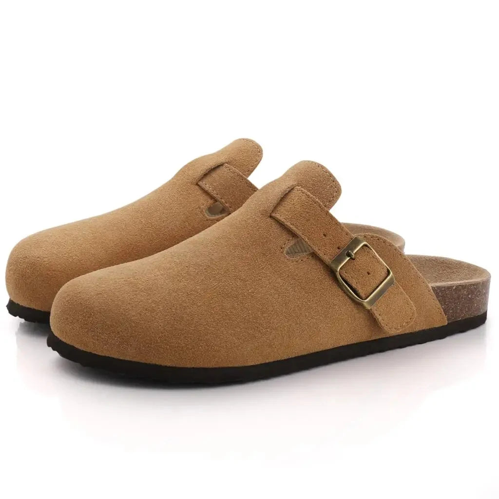 Mules Clogs Daim & Liège Style Britannique | Mixte EU 36-46 Multicolore