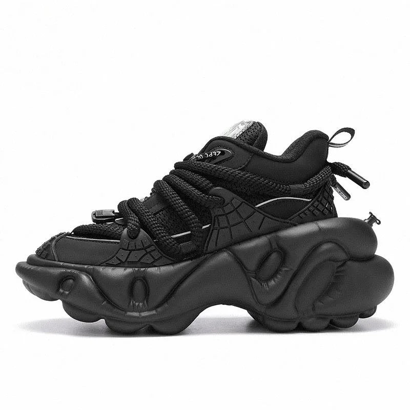 Sneakers Running Homme Rehaussantes Noires Semelle EVA EU 37-45 – CLEVI Paris