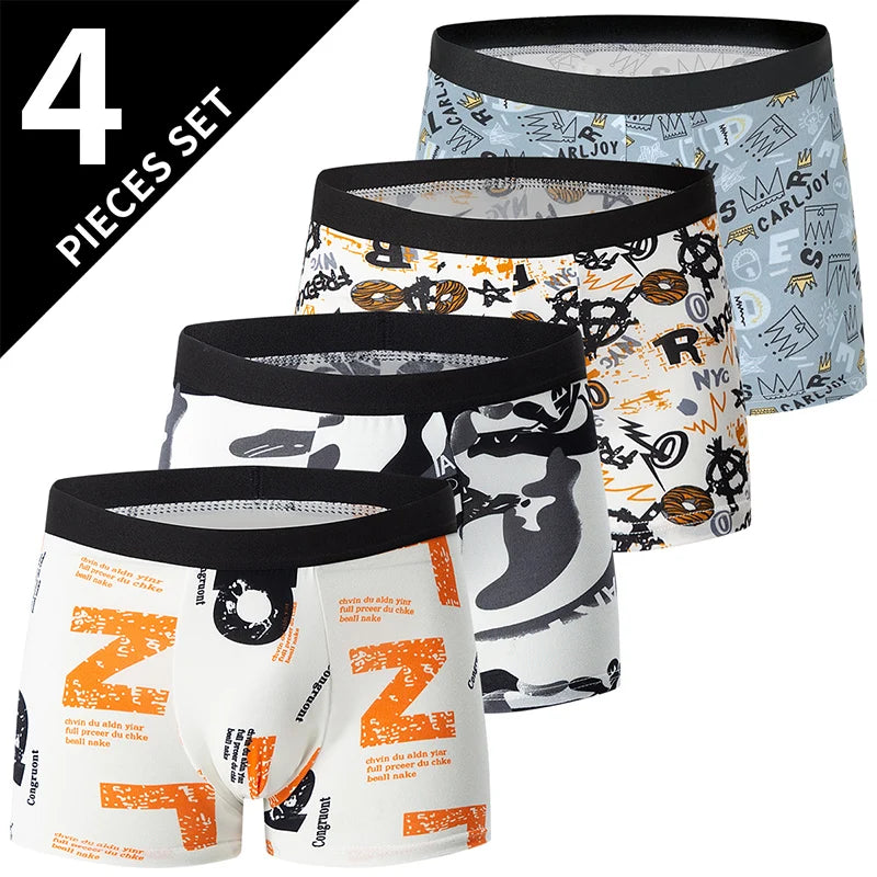 Lot de 4/5 Boxers Homme – Tailles Européennes & Motifs Mode – CLEVI Paris