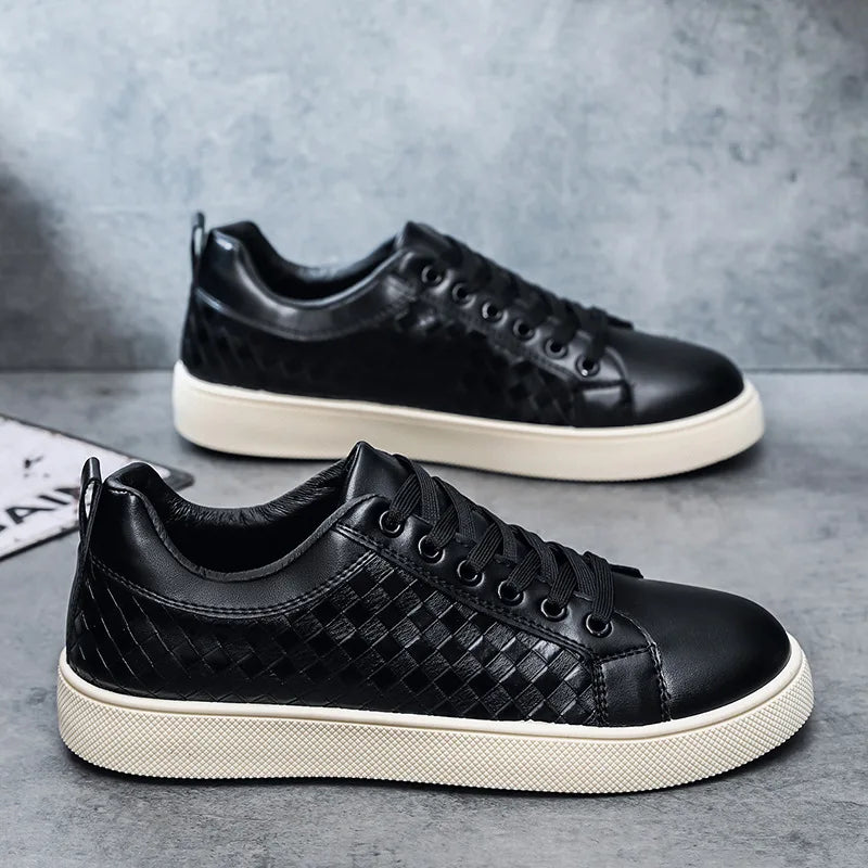 Chaussures Basses Homme Cuir Respirantes – Style Casual Légères Semelle Caoutchouc Pointures 39–45 – CLEVI Paris