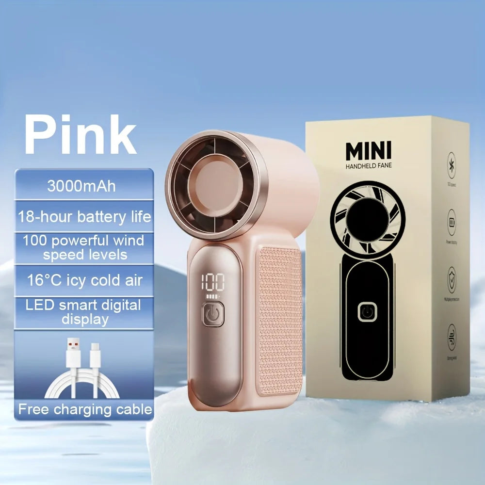Mini Ventilateur Portable 3600mAh – Turbo Pocket Fan Outdoor