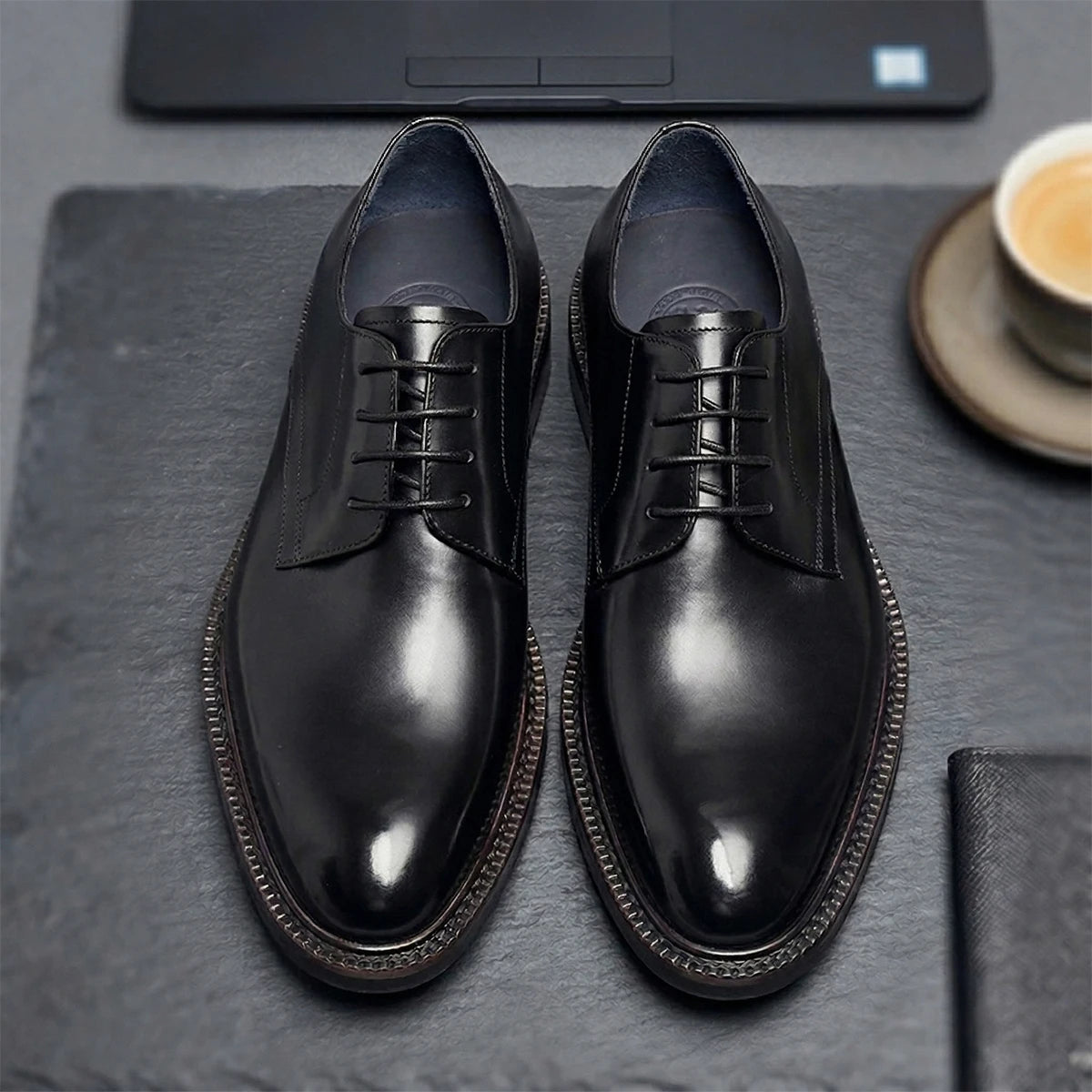 Oxford Derby Homme Cuir Vache Business Mariage Respirant – CLEVI Paris