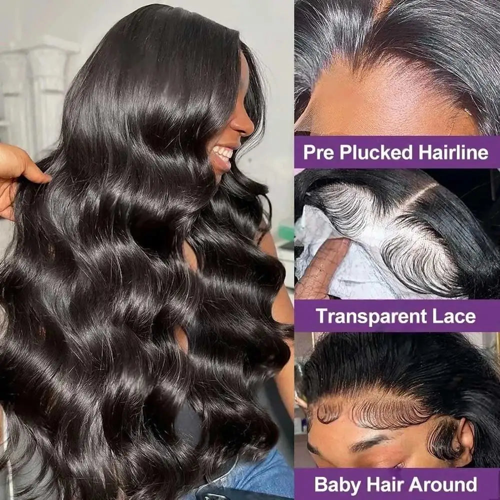 Perruque Lace Front Body Wave Cheveux Humains Remy Hair 5x5 13x4 13x6 Densité 250% 16-42 Pouces – CLEVI Paris